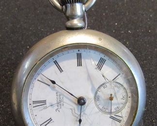 #164 - American Waltham Grade 85, 12557406, 1883, 18s, 17j, wound tight - $50