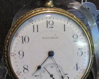 #171 - Waltham Grade 625, 17996604, 1910, 16s, 17j, Gold Filled, moves freely - $70