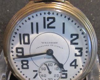 #172 - Waltham Vanguard Grade 1623, 29309918, 1908, 16s, 23j, 10k Gold Filled, running - $250