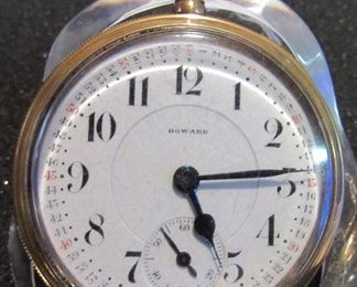 #187 - E. Howard Series 1, 1100174, 1912, 16s, 21j, running, railroad grade - $375