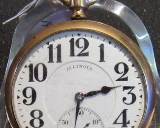 #189 - Illinois Bunn, 3207006, 1917, 16s, 19j, moves freely, railroad grade - $200