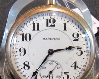 #193 - Hamilton Grade 996, 1369411, 1922, 16s, 19j, running, railroad grade - $250