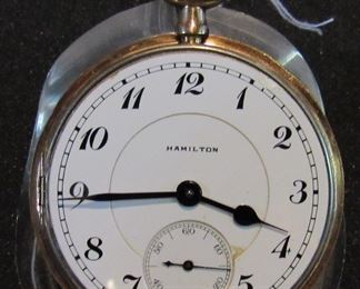 #196 - Hamilton Grade 956, 1522886, 1920, 16s, 17j, wound tight - $100