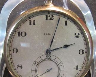 #211 - Elgin Grade 384, 22380431, 1920, 12s, 17j, wound tight - $75