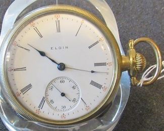 #104 - Elgin Grade 312, 12267404, 1906, 16s, 15j, running - $100