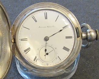 #130 - American Waltham "P.S. Bartlett", 560081, 1857, 18s, 11j, running, coin silver - $160