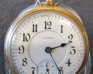 #140 - Illinois Grade 69, 2877040, 1916, 18s, 17j,running - $80