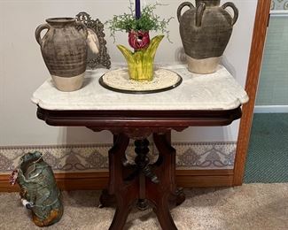 One of many marble top tables