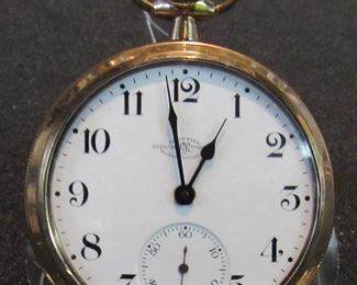 #252 - Ball Hamilton Grade 999H Official Standard, 560633, 1908, 18s, 17j, running, railroad grade - $425