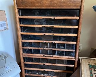 Antique Spool Cabinet
