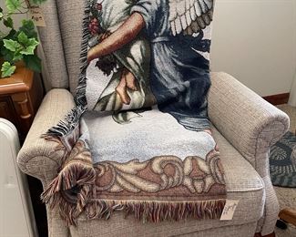 2  beautiful wingback recliner chairs