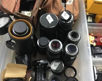 Many lenses, telephoto, doublers, more