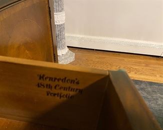 Henredon "18th c.  Portfolio" mahogany sideboard              37.25"h x 72" long x 23.25"d