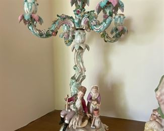 Meissen candelabra **Available For Pre-Sale Only**              18"h x 10" diameter