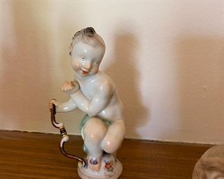 Meissen cupid figurine 5.5"h
