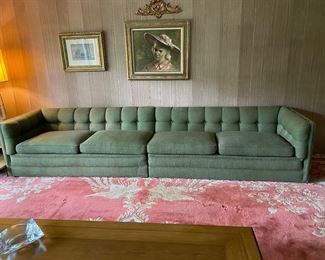 Mid-century 2 part sofa 