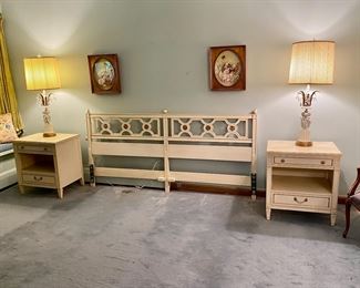 Vintage Kindel painted bedroom furniture