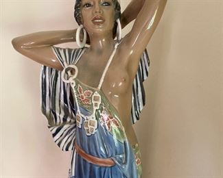 Dahl-Jensen figurine Arabian girl no. 1129                             16 3/4" h