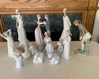 Collection of Lladro figurines