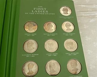 The First Ladies of The United States silver coin set