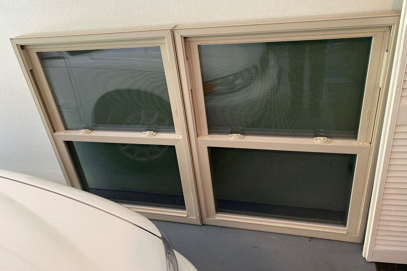 Nice Home or? windows complete with screening.