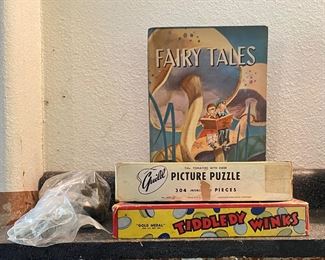 Vintage Child books, puzzles and games.