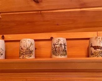 Lot of German Wildlife Steins.