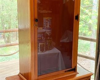 Vintage Gun Cabinet with key