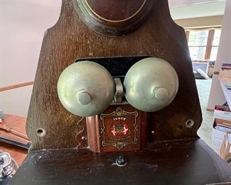 Antique Telephone connected and wired to work on home phone 