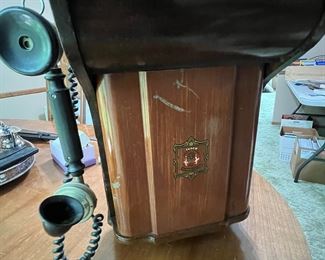 Antique telephone wired to ring on home phone. Just needs simple install. 