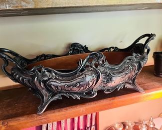 Silver Plated Ornate Serving Bowl 