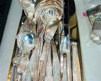 US Navy Officers Silverware Set - Kings Pattern Gotham 