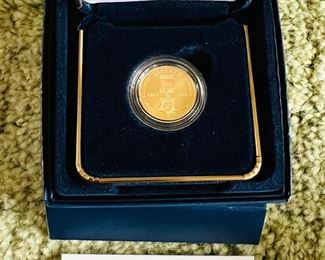2011 Medal of Honor 5 Dollar Gold Coin w/ COA & Case 