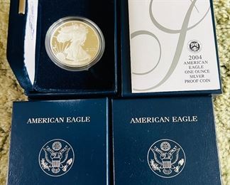 2004 American Eagle 1 Oz Silver Proof 