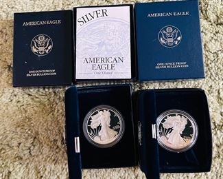 1 Oz Silver American Eagles 
