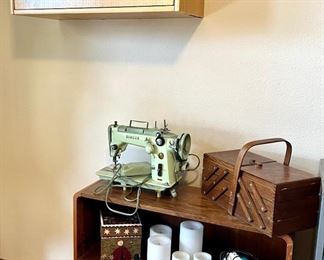 Sewing Lot 2 With Cabinet