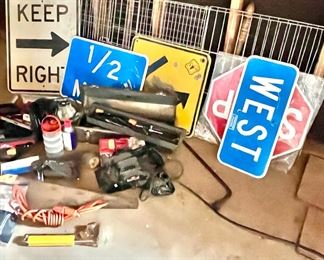 Metal Street Signs Mixed Tools