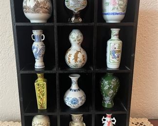 Imperial Dynasties Miniature Vase Collection with Display Shelves 