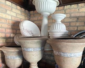 LOTS of Outdoor Planting Pots 