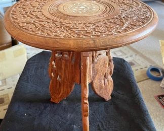 Rare Find Teak Plant Stand Folding Table