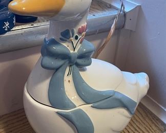 Goose Cookie Jar