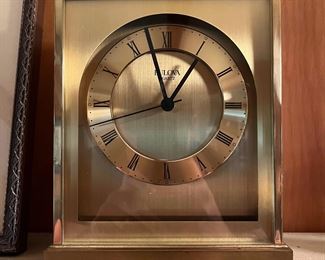 Bulova quartz mantle clock.