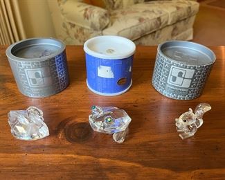 Collection of Swarovski Crystal figurines (see more in photos that follow).