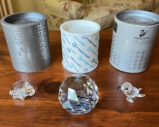Collection of Swarovski Crystal figurines (see more in photo that follows).