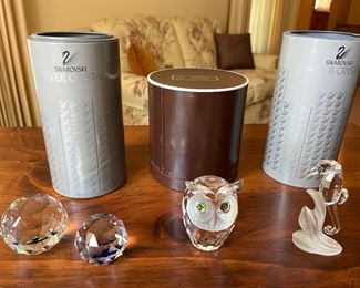 Collection of Swarovski Crystal figurines (see more in photos that follow).