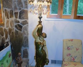 RARE REBECCA TORCHIERE FLOOR LAMP