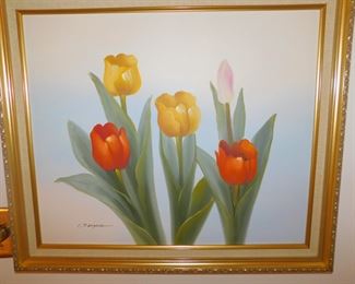 ORIGINAL OIL PAINTING SIGNED J. KNIGHT WITH CERTIFICATE