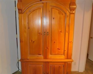 PIN ENTERTAINMENT CENTER ARMOIRE