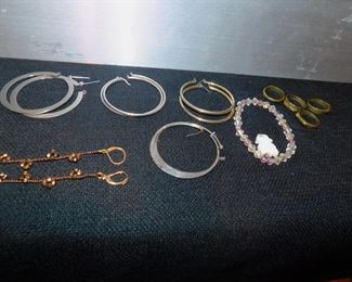 HOOP EARRINGS AND JEWELRY