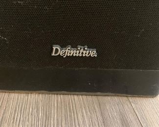 2 Definitive Bi-Polar speakers 
$485